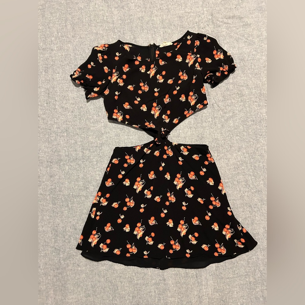 For Love & Lemons Cherry Print Mini Dress